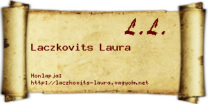 Laczkovits Laura névjegykártya