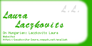 laura laczkovits business card